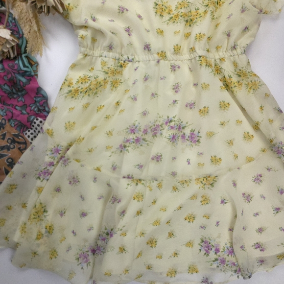 New Steve Madden Yellow Floral Dress XL - Picture 11 of 13
